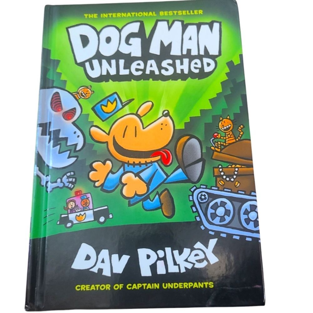 3/$20 DOGMAN UNLEASHED‎ by Dav Pilkey Hardbound NWT
